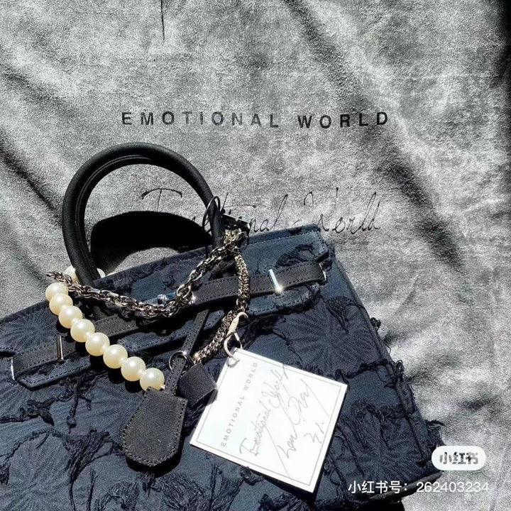 Emotional World Vintage Shoulder Bag Black - GirlFork