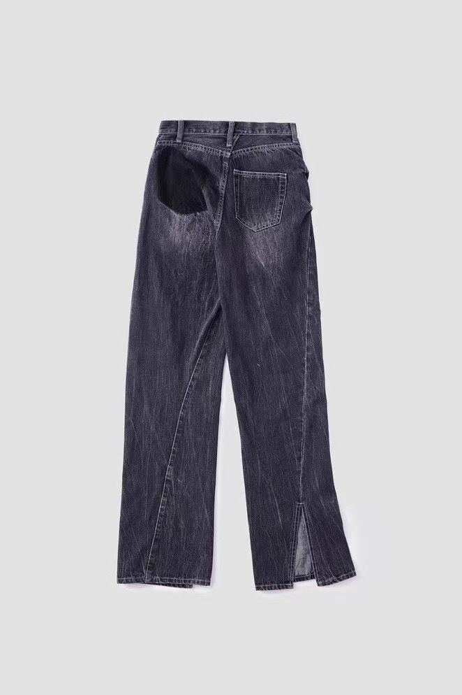 Ann Andelman Lizard Patch Jeans Black - GirlFork