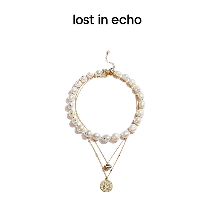 Lost In Echo Nerissa Rona Pearl Necklace Set - Mores Studio