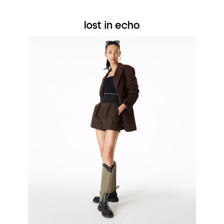 Lost In Echo Heel Cavalry Boots Sandy - Mores Studio