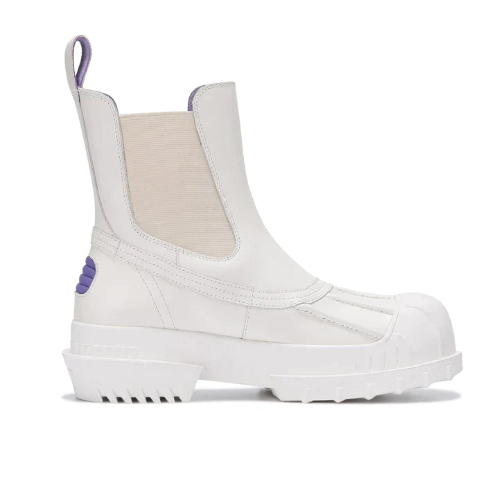 Lost In Echo Thick-Soled Hunting Chelsea Boots White - Mores Studio